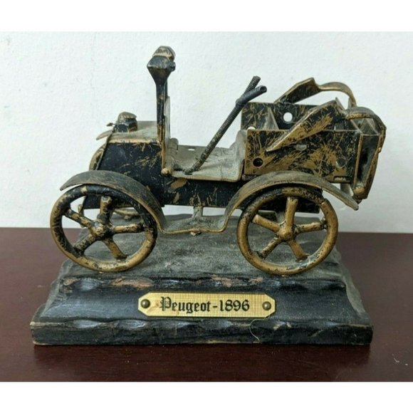 Folk Art Art Vintage Peugeot 896 Folk Art Model Car Automobile